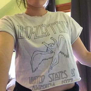 Led Zeplin crop top
